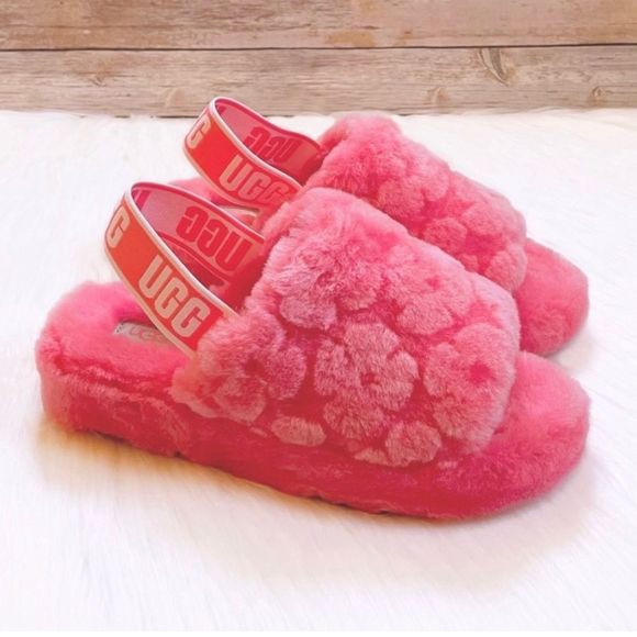 UGG Shoes - UGG Fluff Yeah Slide Slipper Poppy Sandal